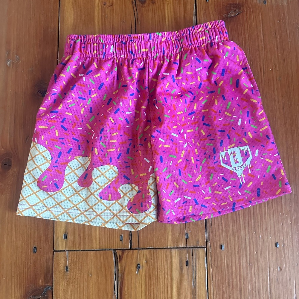 Baseball Lifestyle 101 Pink Ice Cream Cone Shorts